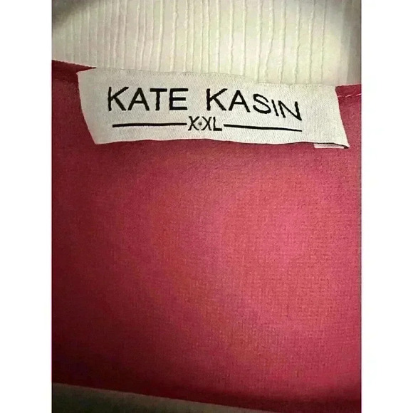 Kate Kasin Women Summer Cardigans Chiffon Loose Kimono Cape Mulberry Size XXL - Picture 2 of 5